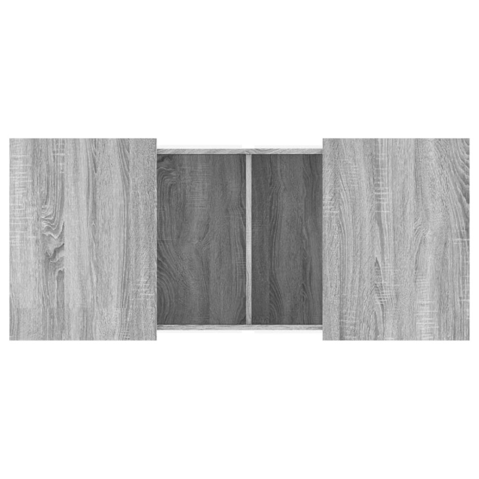Mesa de centro madera de ingeniería gris Sonoma 80x55x40