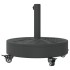 Base de sombrilla redonda con ruedas para palo Ø38/48 mm 27
