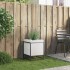 Jardinera de madera maciza de pino blanca 40x40x50