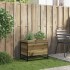 Jardinera de madera de pino impregnada 60x40x50