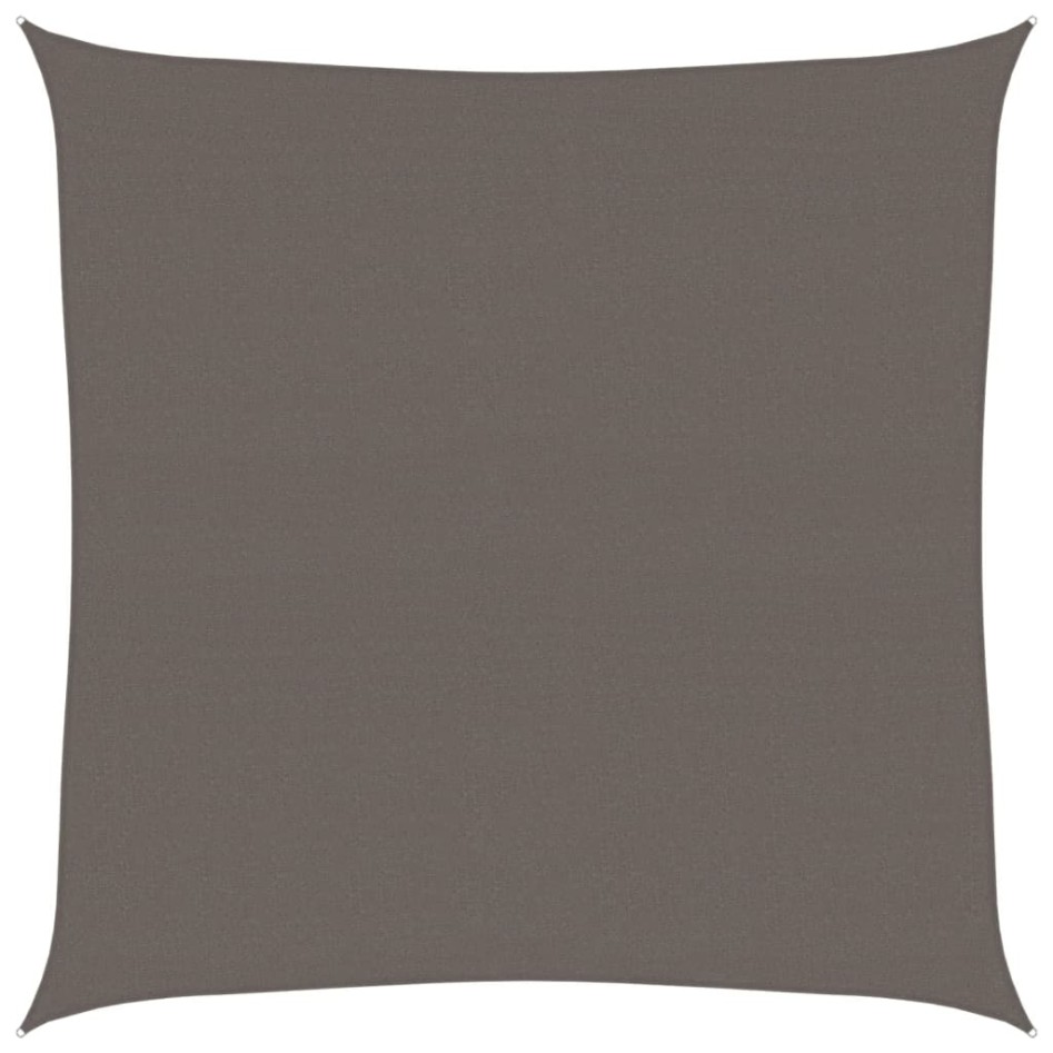 Toldo de vela gris antracita HDPE 160 g/m² 7x7