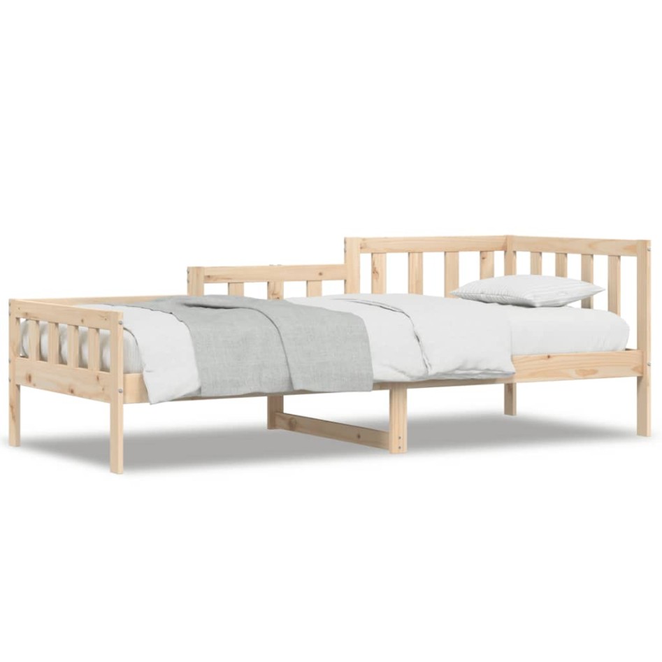 Sofá cama sin colchón madera maciza de pino 90x190