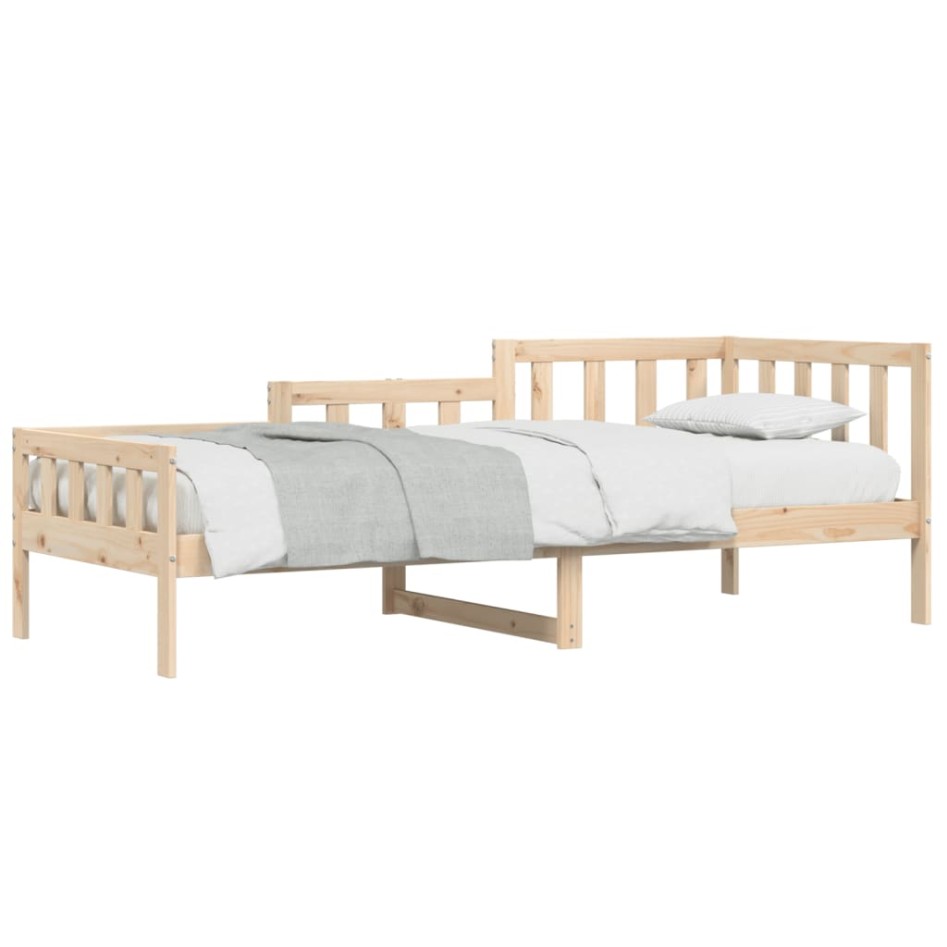Sofá cama sin colchón madera maciza de pino 90x190