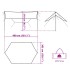 Lona de camping impermeable verde 460x305x210