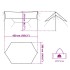 Lona de camping impermeable azul 430x380x210