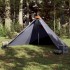 Tienda familiar tipi para 7 personas impermeable gris y