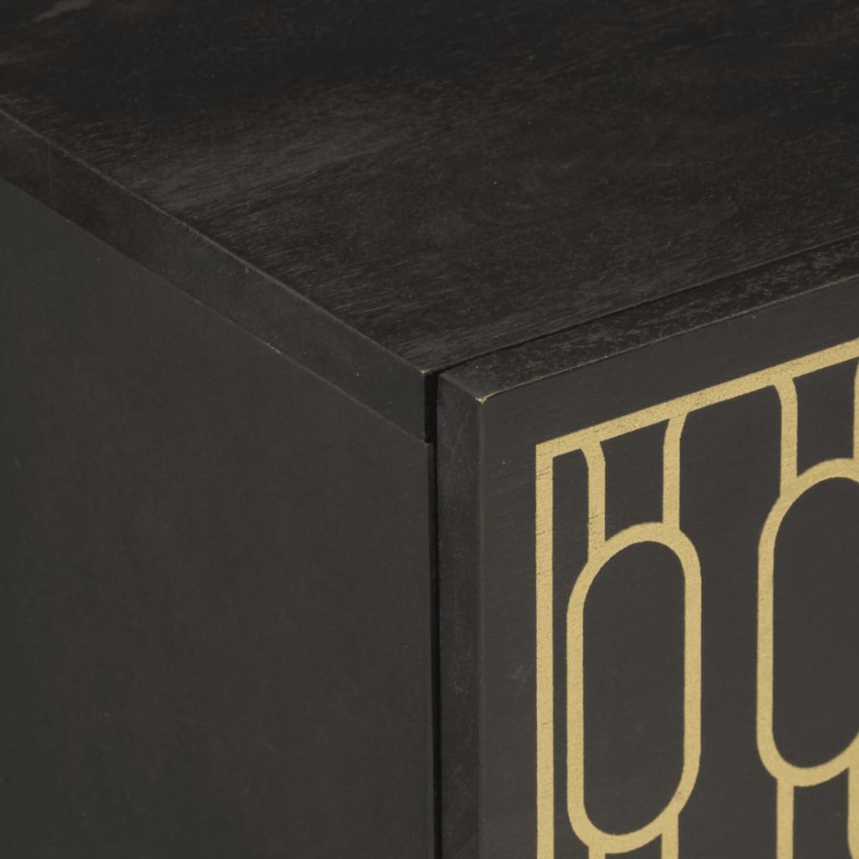 Mesita de noche madera maciza de mango 50x33x60