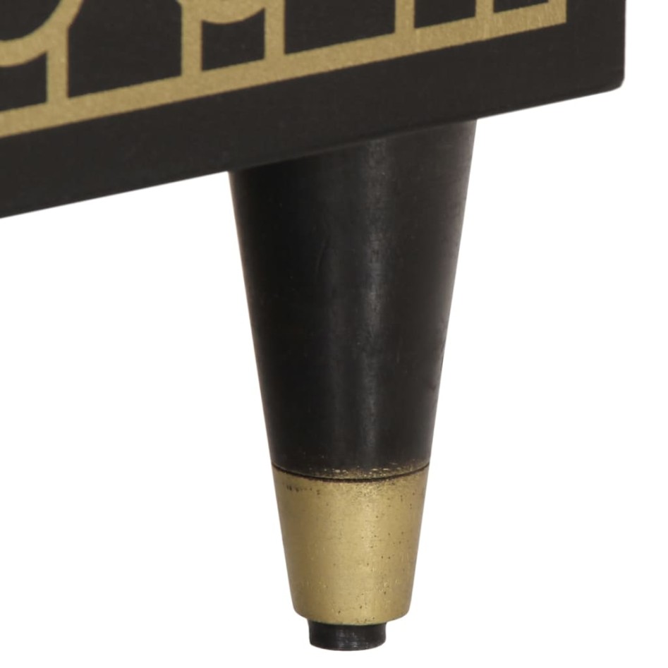 Mesita de noche madera maciza de mango 50x33x60