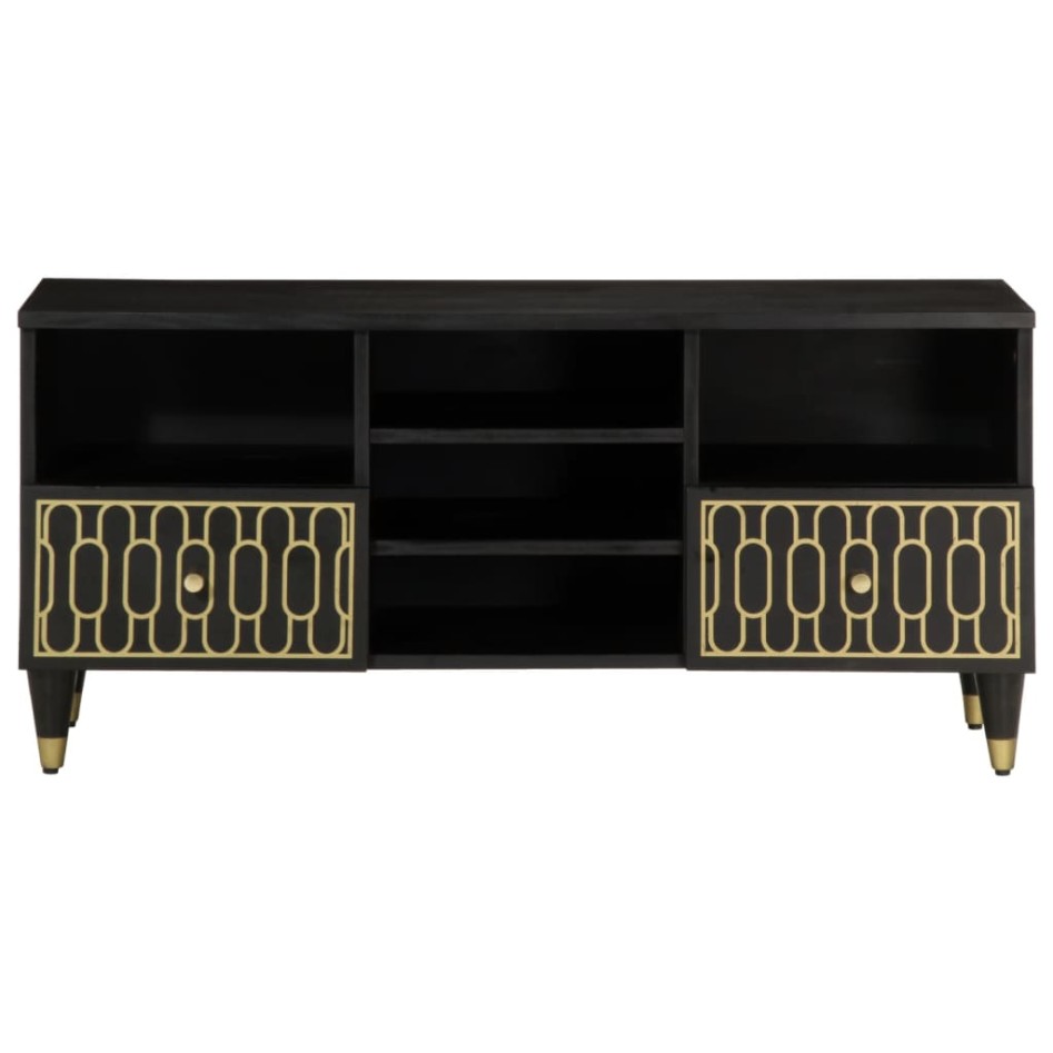 Mueble de TV madera maciza de mango 100x33x46