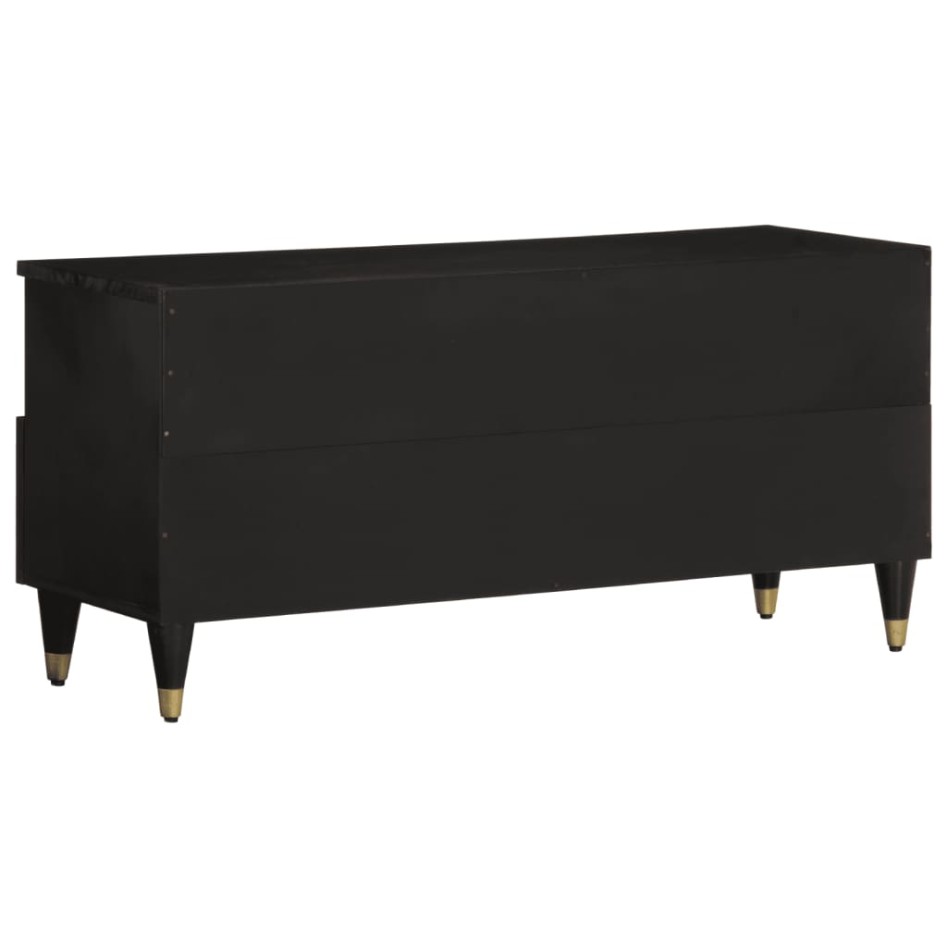 Mueble de TV madera maciza de mango 100x33x46