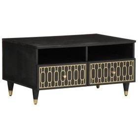 Mesa de centro de madera maciza mango 80x54x40