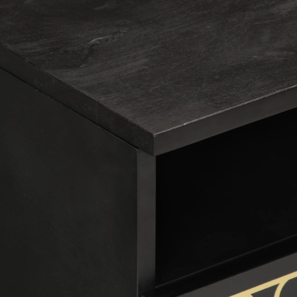 Mesa de centro de madera maciza mango 80x54x40