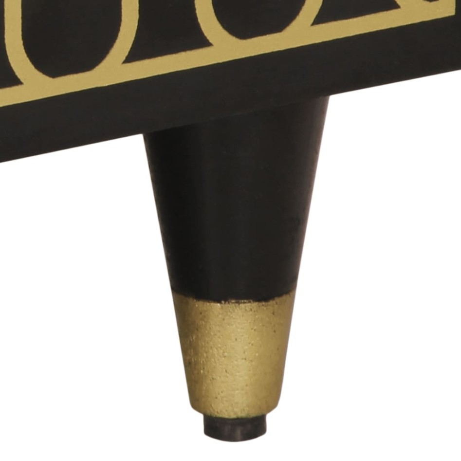 Mesa de centro de madera maciza mango 80x54x40