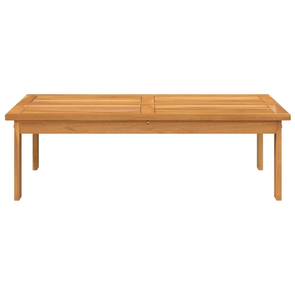 Mesa de jardín madera maciza de acacia 100x60x30
