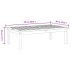 Mesa de jardín madera maciza de acacia 100x60x30