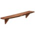 Estantes de pared 2 uds madera maciza de acacia 90x20x18