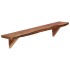 Estantes de pared 2 uds madera maciza de acacia 90x20x18