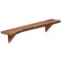 Estantes de pared 2 uds madera maciza de acacia 90x20x18