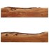 Estantes de pared 2 uds madera maciza de acacia 90x20x18