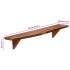 Estantes de pared 2 uds madera maciza de acacia 90x20x18