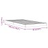 Estructura de cama madera maciza de pino marrón cera 90x190