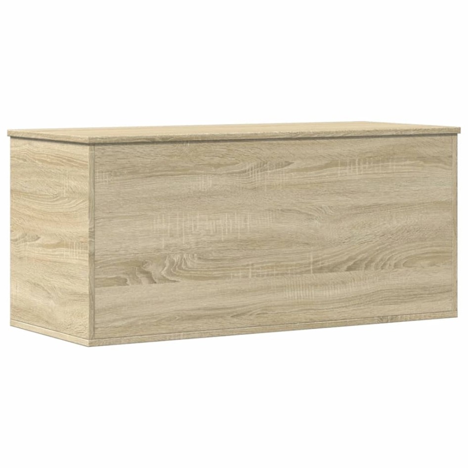 Caja de almacenaje madera ingeniería roble Sonoma 100x42x46