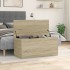 Caja de almacenaje madera ingeniería roble Sonoma 100x42x46