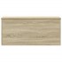 Caja de almacenaje madera ingeniería roble Sonoma 100x42x46