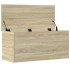 Caja de almacenaje madera ingeniería roble Sonoma 100x42x46