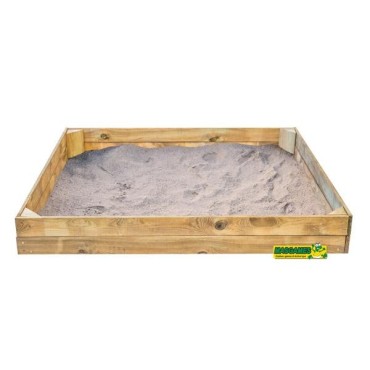 Arenero rectangular con cubierta