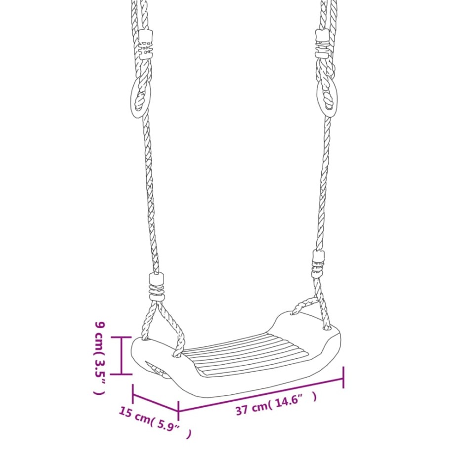 Columpios 2 unidades con rocas de escalada polietileno