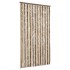 Cortina antimoscas chenilla marrón oscuro y beige 100x220
