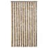 Cortina antimoscas chenilla marrón oscuro y beige 100x220