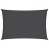 Toldo de vela rectangular tela Oxford gris antracita 5x7