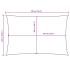 Toldo de vela rectangular tela Oxford gris antracita 5x7