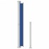 Toldo lateral retráctil para patio azul 220x300