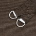 Toldo de vela HDPE marrón 160 g/m² 5x8