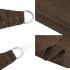 Toldo de vela HDPE marrón 160 g/m² 5x8