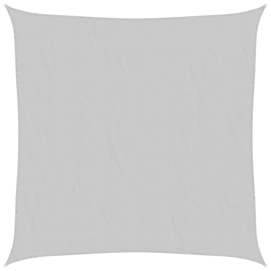 Toldo de vela poliéster oxford 100% gris claro 4,5x4,5