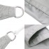 Toldo de vela poliéster oxford 100% gris claro 4,5x4,5