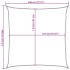 Toldo de vela poliéster oxford 100% gris claro 4,5x4,5