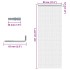 Mosquitera de cadena para puerta aluminio 80x221