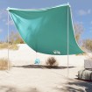 Toldo de playa con anclas de arena verde 214x236 cm