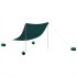 Toldo de playa con anclas de arena verde 214x236