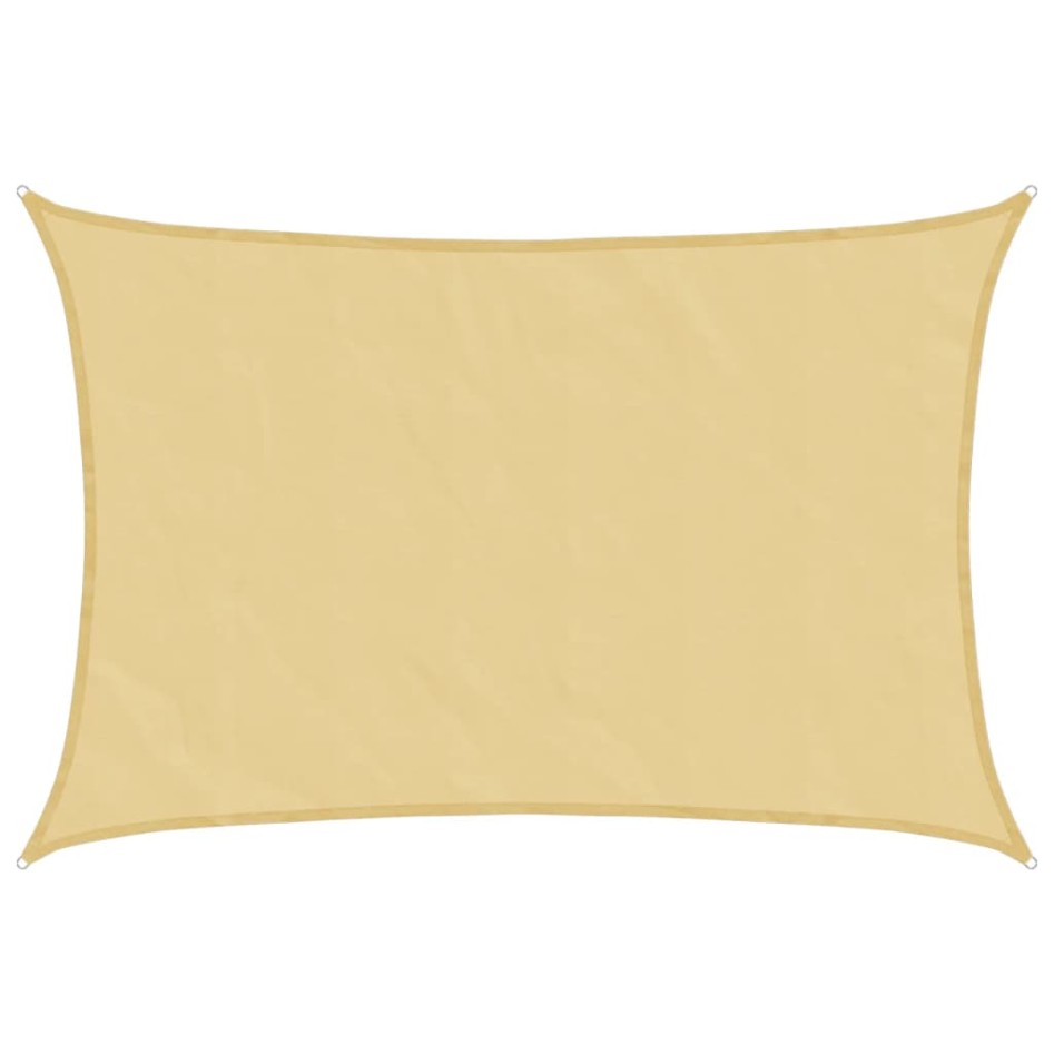 Toldo de vela poliéster oxford 100% arena 4,5x3,5