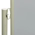 Toldo lateral retráctil de jardín gris 140x300