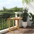 Mesa de balcón plegable madera maciza de acacia 90x60x72