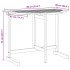 Mesa de balcón plegable madera maciza de acacia 90x60x72