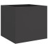 Jardineras 2 unidades acero negro 32x30x29