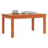 Mesa de centro madera maciza de pino marrón cera 80x50x40